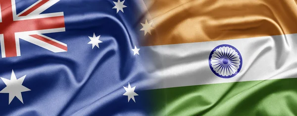 Australien og Indien - Stock-foto