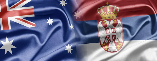 Australia y Serbia — Foto de Stock