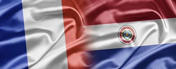 Frankrike och paraguay — Stockfoto