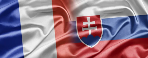 Frankrike och Slovakien — Stockfoto