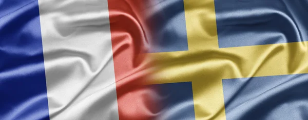 Frankreich und Schweden — Stockfoto