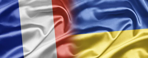 Франції і України — стокове фото