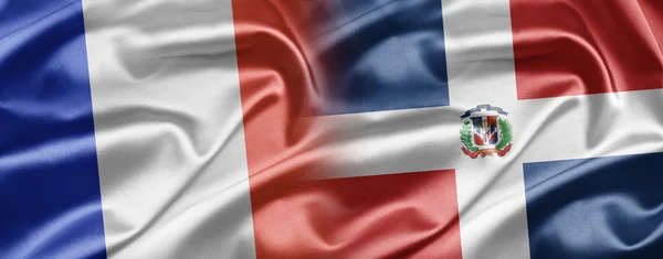 Франция и Доминиканская Республика — стоковое фото