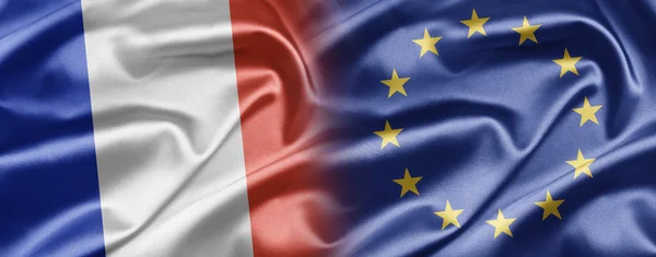 Frankreich und EU — Stockfoto