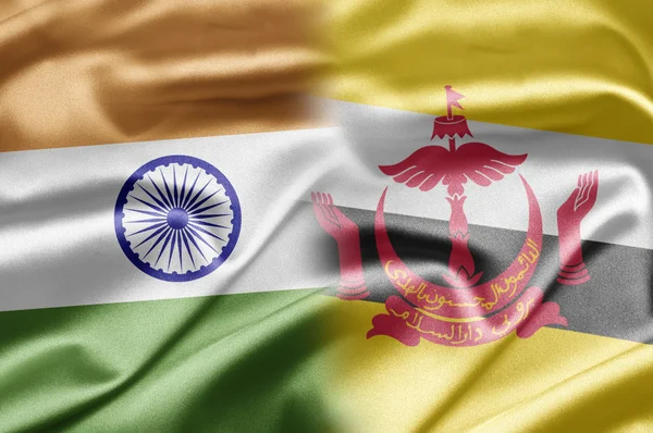 Indien und Brunei — Stockfoto