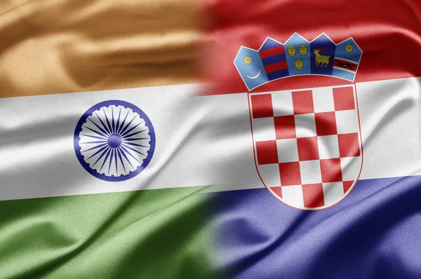 Індія та Хорватії — стокове фото