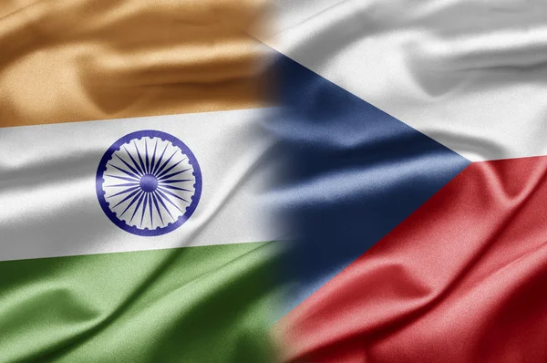 India and Czech — Stock Photo, Image