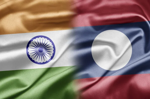 India y Laos — Foto de Stock