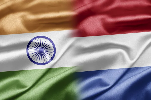 Indien och Nederländerna — Stockfoto