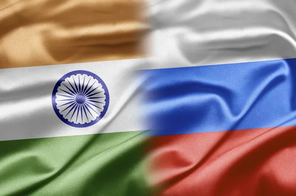 Indien och Ryssland — Stockfoto