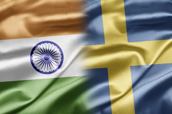India and Sweden — Stock Photo, Image