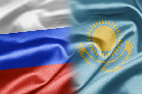 俄罗斯联邦和哈萨克斯坦 — 图库照片