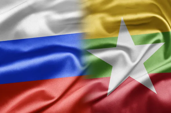 Russland und Myanmar — Stockfoto