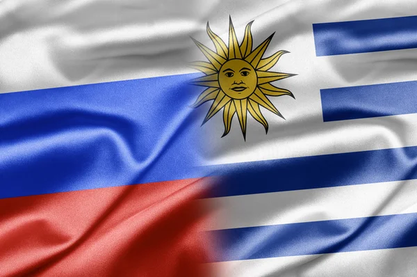 Rússia e Uruguai — Fotografia de Stock