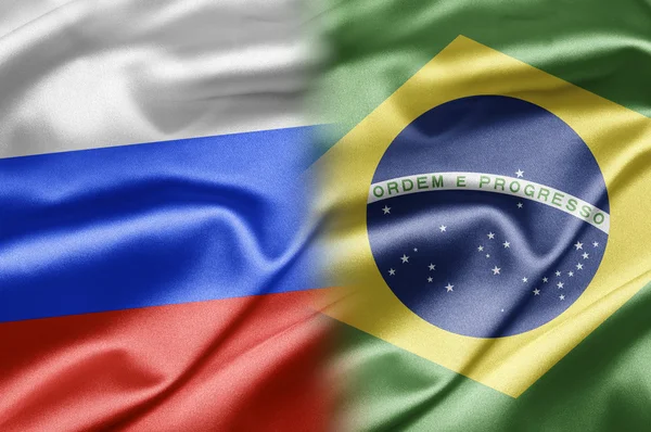 Rússia e Brasil — Fotografia de Stock
