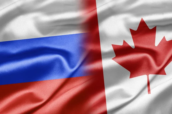 Ryssland och Kanada — Stockfoto
