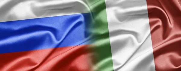 Росії і Італії Стокове Зображення