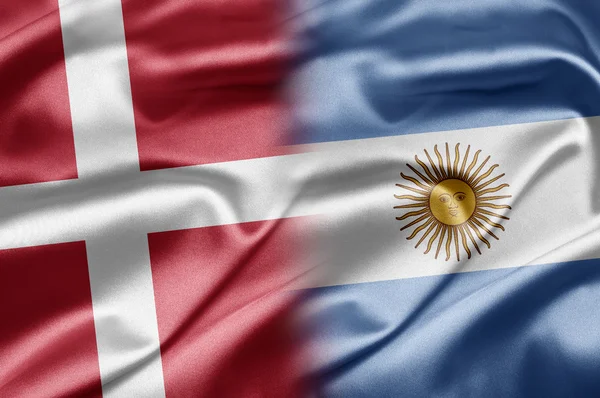 Dinamarca y Argentina — Foto de Stock