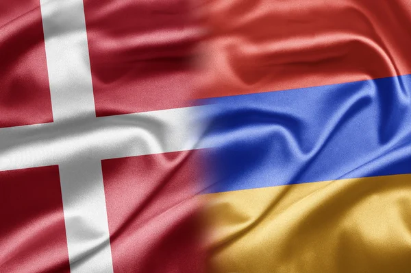 Danmark och Armenien — Stockfoto