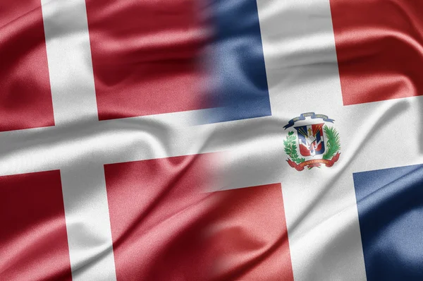 Dinamarca y República Dominicana — Foto de Stock