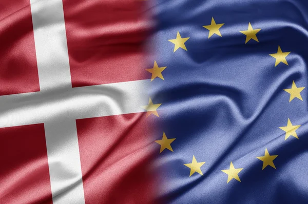 Denmark and European Union — Stock Photo, Image