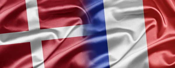 Dánia és Franciaország — Stock Fotó