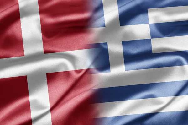Danmark och Grekland — Stockfoto