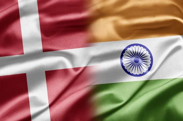 Данія та Індії — стокове фото