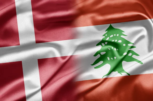 Dánia és Libanon — Stock Fotó