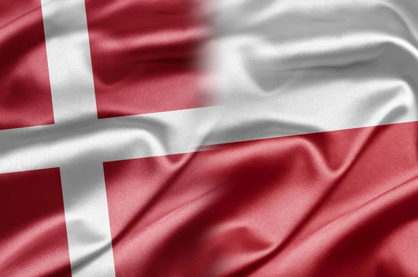 Denemarken en Polen — Stockfoto