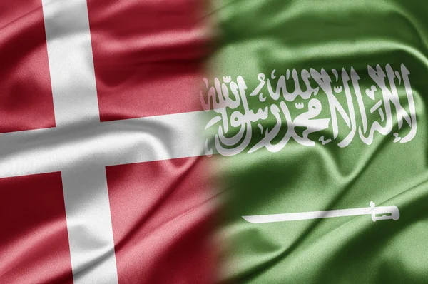 डेन्मार्क आणि सौदी अरेबिया — स्टॉक फोटो, इमेज