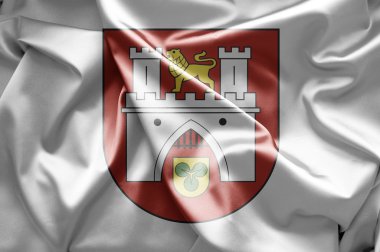 Hannover bayrakları ve Almanya'nın sembolleri.