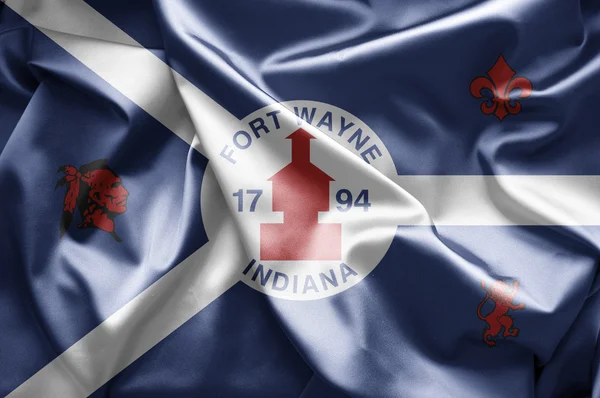 Flag of Fort Wayne, Indiana — Stock Photo, Image