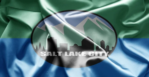 Vlag van salt lake city — Stockfoto