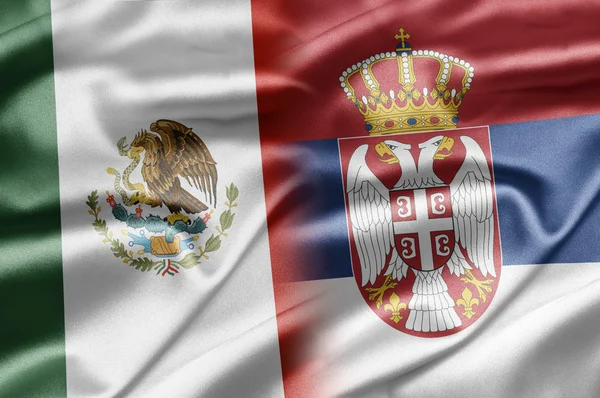 Mexico and Serbia — Stock Photo, Image