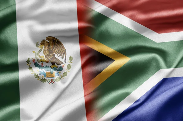 México y Sudáfrica — Foto de Stock