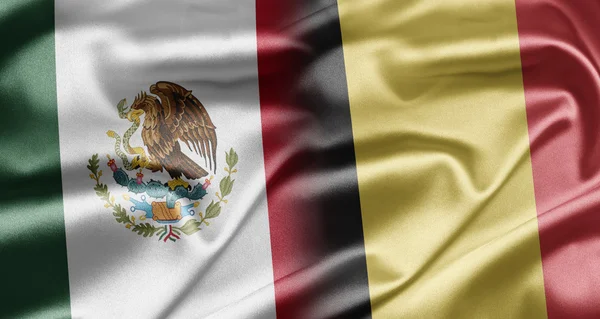 Mexiko och Belgien — Stockfoto