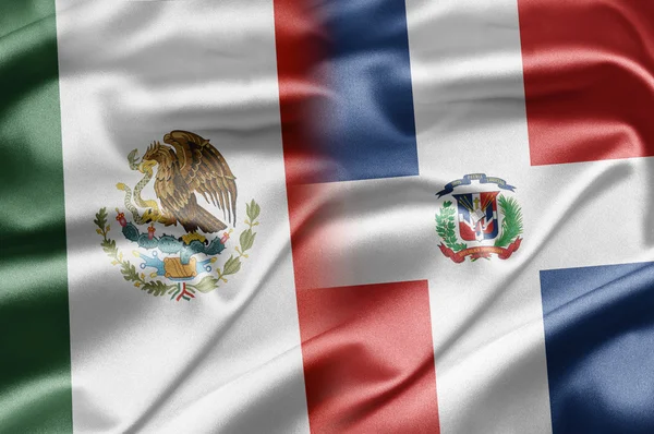 Mexico och Dominikanska Republiken — Stockfoto