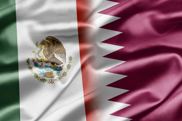 Mexiko a Katar — Stock fotografie