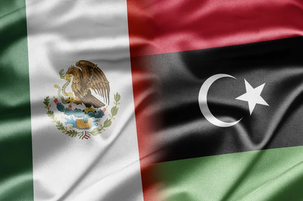 Mexiko och Libyen — Stock fotografie