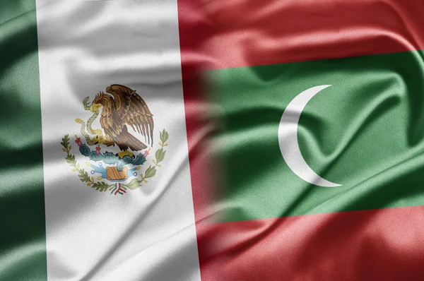 Mexiko a Maledivy — Stock fotografie