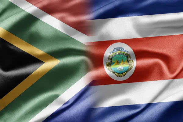 Sydafrika och costa rica — Stockfoto