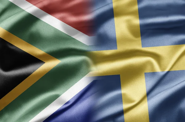 Sydafrika och Sverige — Stockfoto