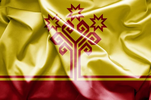 Flagge von Tschuwascha (Russland)) — Stockfoto