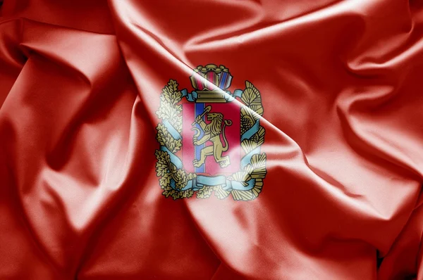 Флаг Красноярска (Россия) ) — стоковое фото
