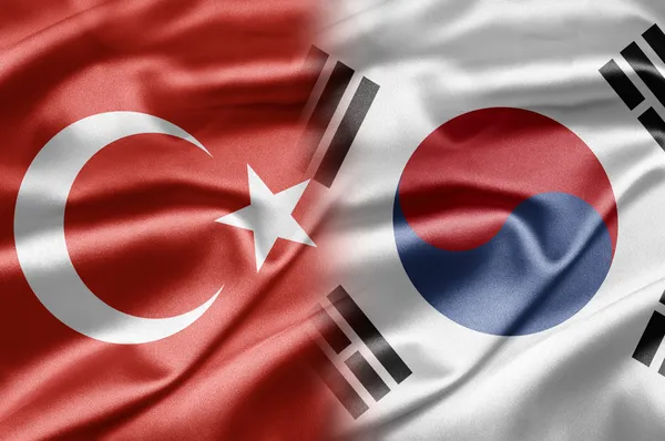 Türkiye ve Güney Kore — Stok fotoğraf