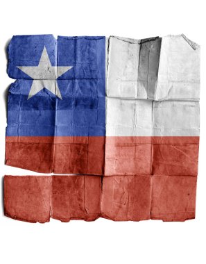 eski kağıt tabelada Şili.