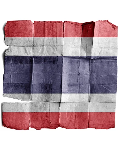 Thailand flag on old paper. — Stock Photo, Image