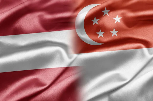 Austria and Singapore — Stock Photo, Image