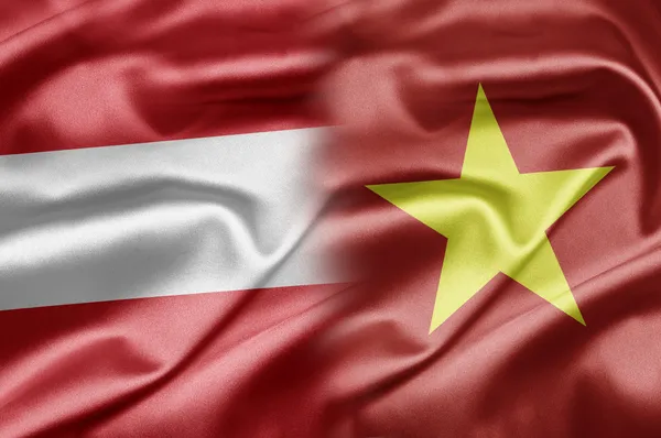 Österreich und Vietnam — Stockfoto